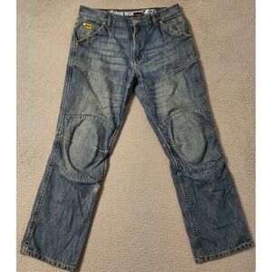 BILT Iron Workers Kevlar Lined Motorcycle Jeans Men's Sz 34 x 32 0398 Reinforced